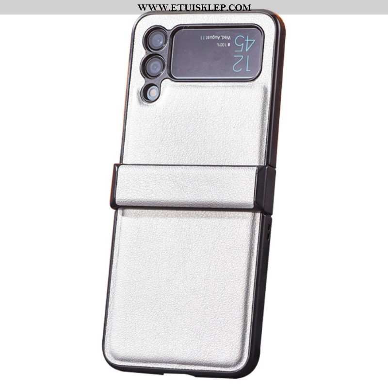 Etui do Samsung Galaxy Z Flip 4 Etui Folio Efekt Skóry Z Zawiasem
